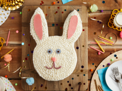 Easy Bunny-Shaped Cake